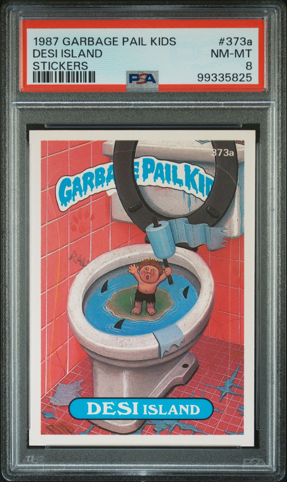 1987 Topps Garbage Pail Kids #373A Desi Island front