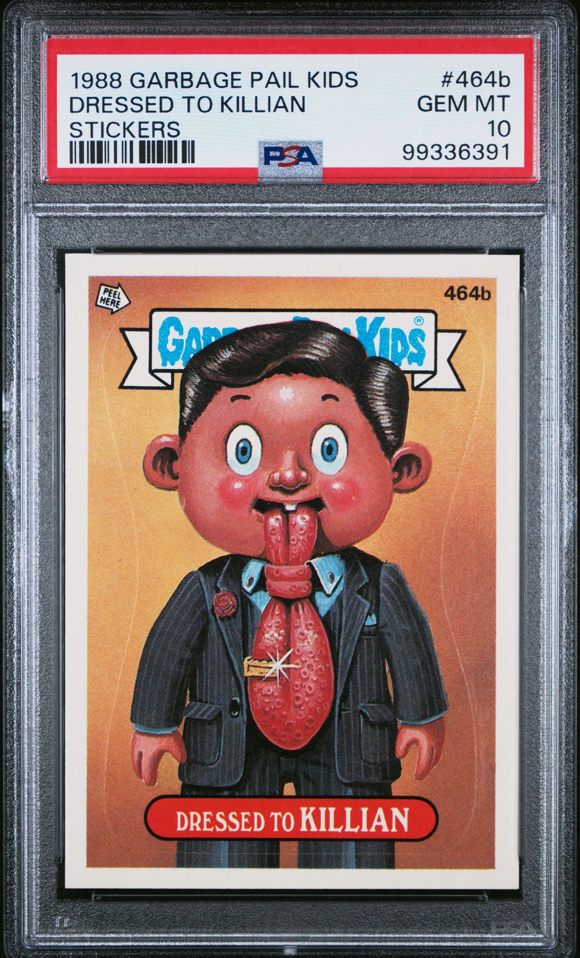 1988 Topps GARBAGE PAIL KIDS STICKERS #464B Dressed To Killian front
