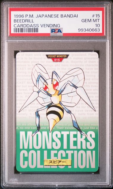 Beedrill card PSA 10, cert 99340663