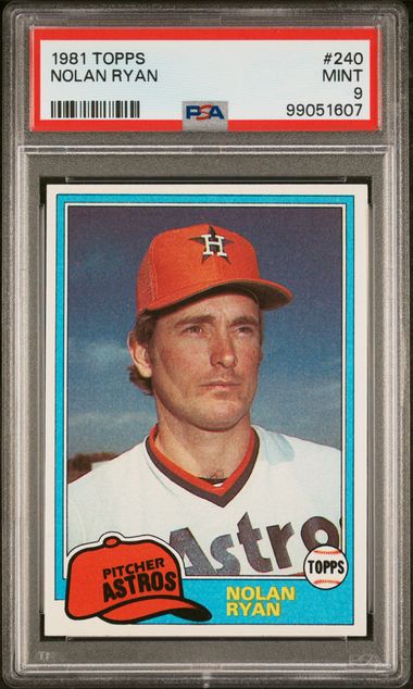 1981 Topps #240 Nolan Ryan front