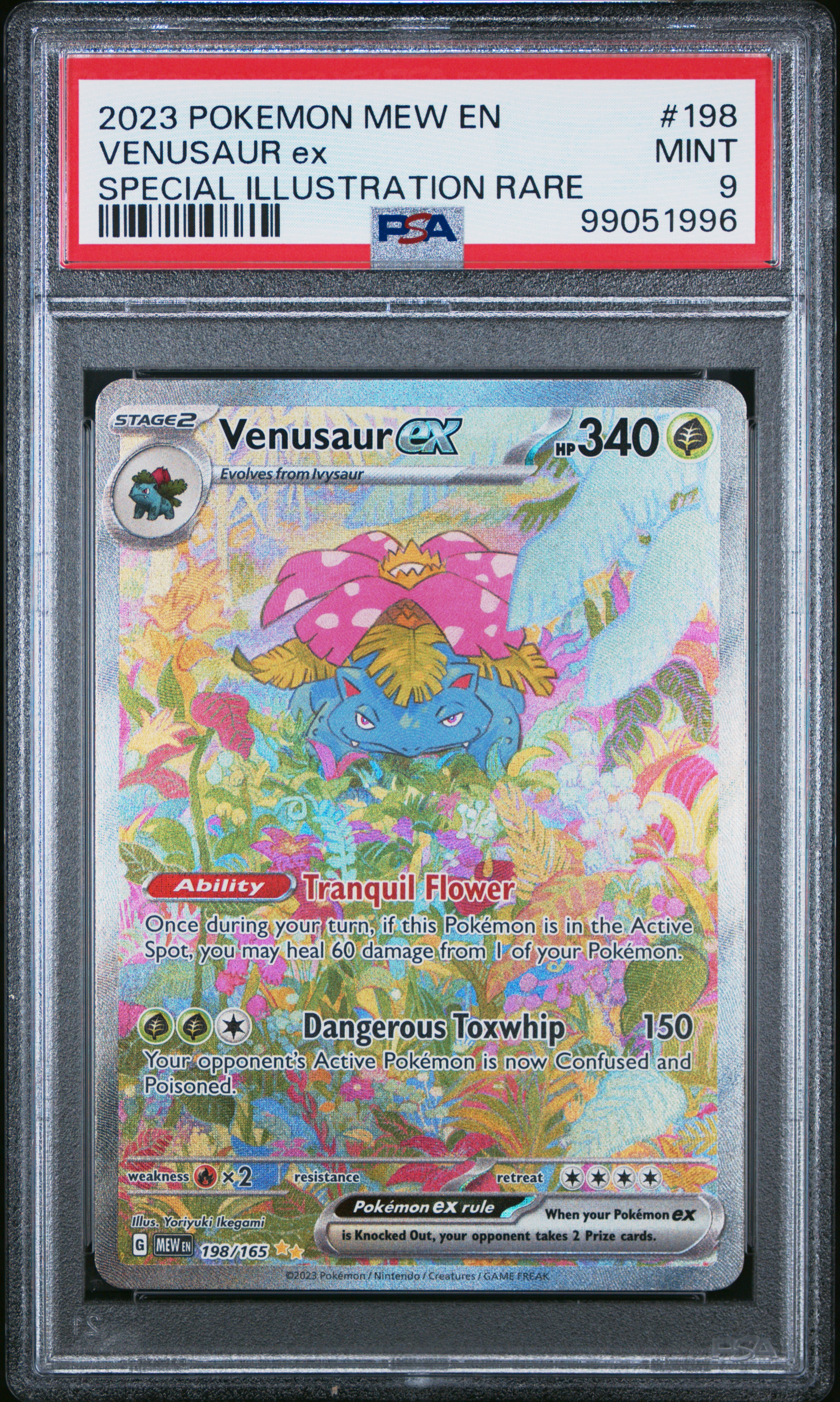 2023 Pokemon Mew En-151 Venusaur Ex #198 (Special Illustration Rare) Mint 9 front