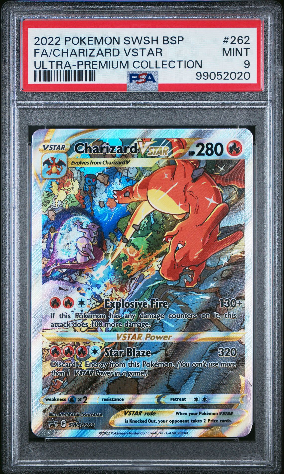 2022 Pokemon Swsh Black Star Promo Fa/Charizard Vstar #262 (Ultra-Premium Collection) Mint 9 front