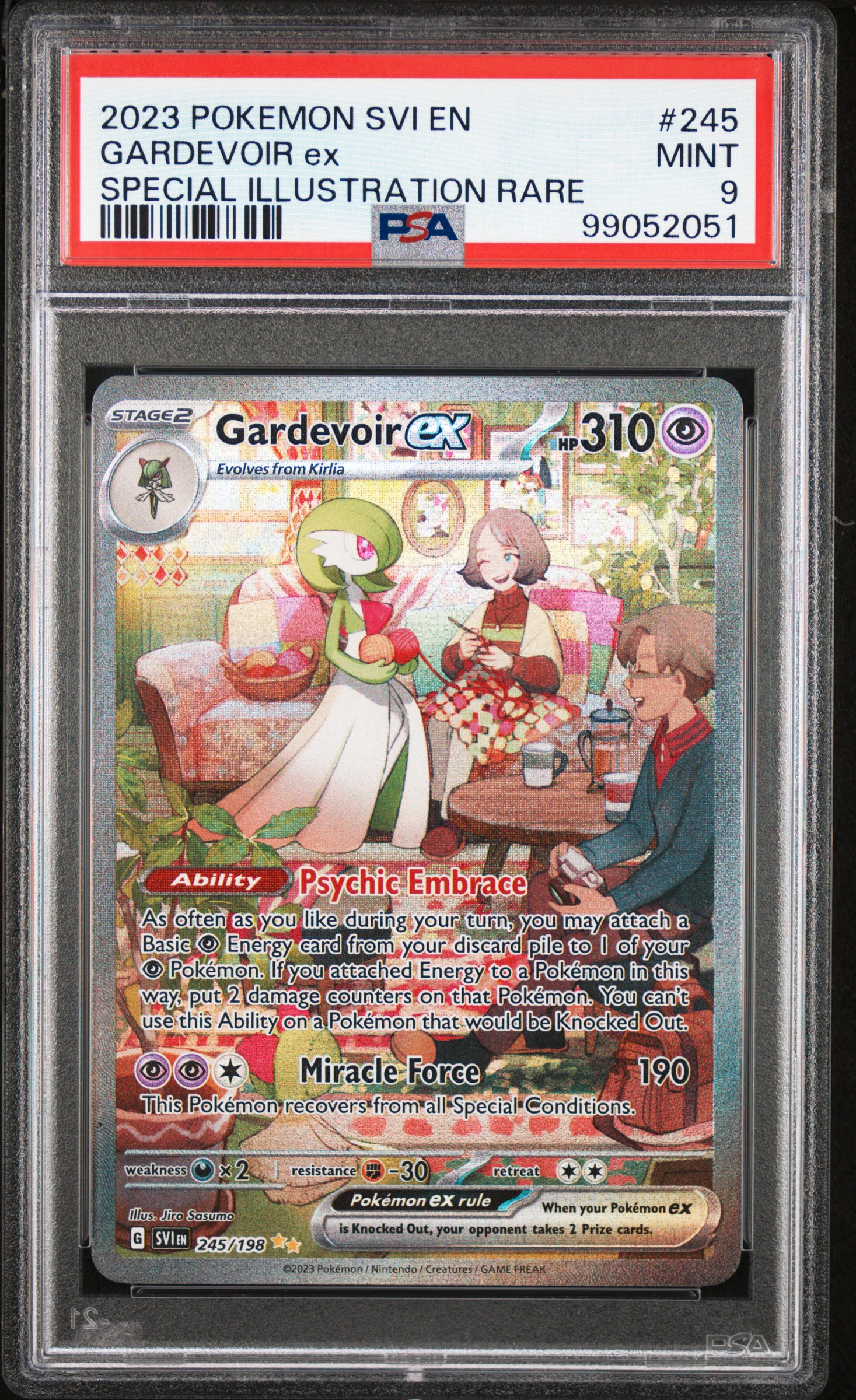 2023 Pokemon Svi En-Scarlet & Violet Gardevoir Ex #245 (Special Illustration Rare) Mint 9 front