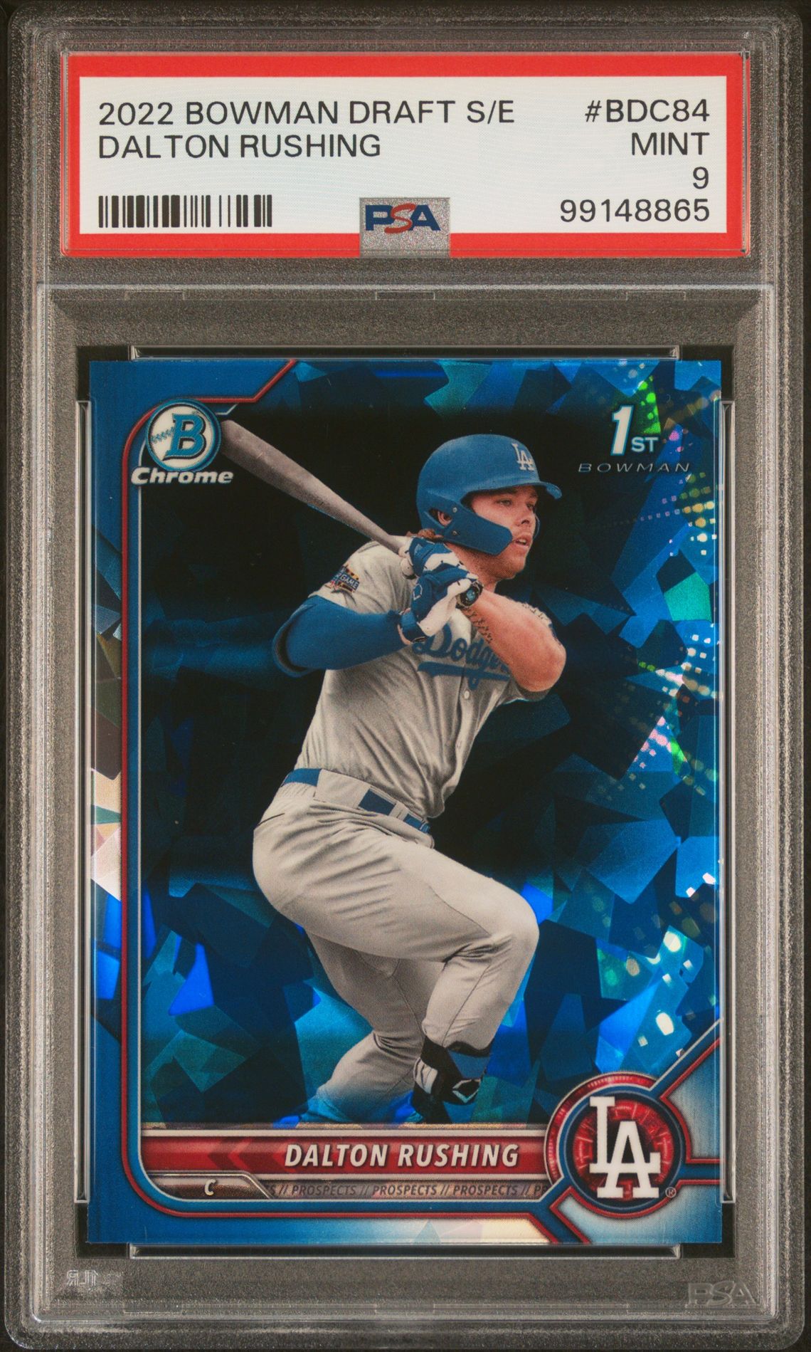2022 Bowman BOWMAN DRAFT CHROME SAPPHIRE EDITION #BDC84 Dalton Rushing front