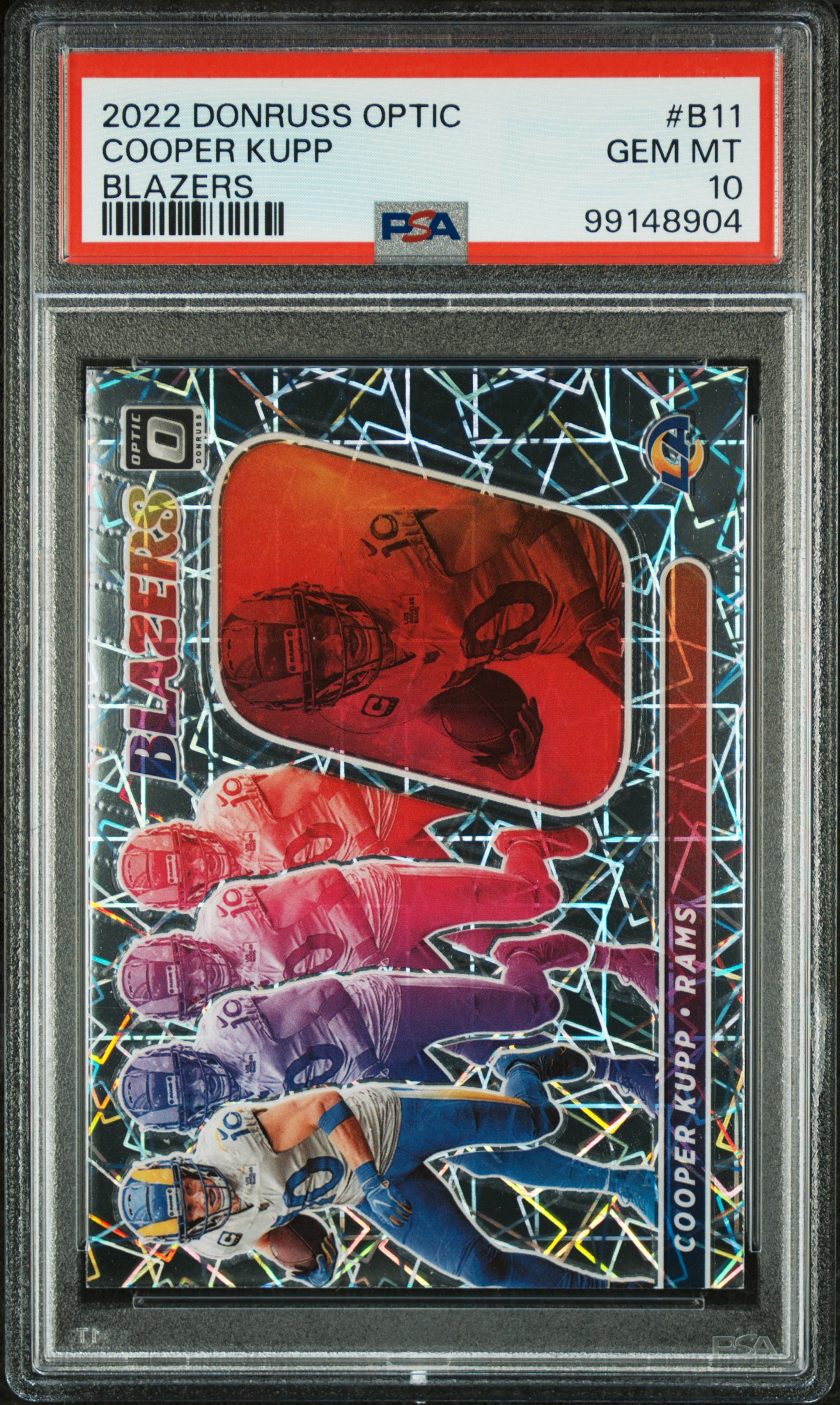 2022 Panini Donruss Optic Blazers Cooper Kupp #B11 (Blazers) Gem Mt 10 front