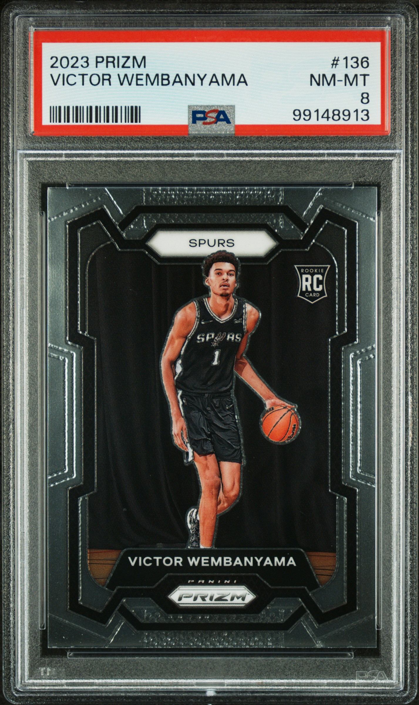 2023 Panini Prizm Victor Wembanyama #136 Nm-Mt 8 front