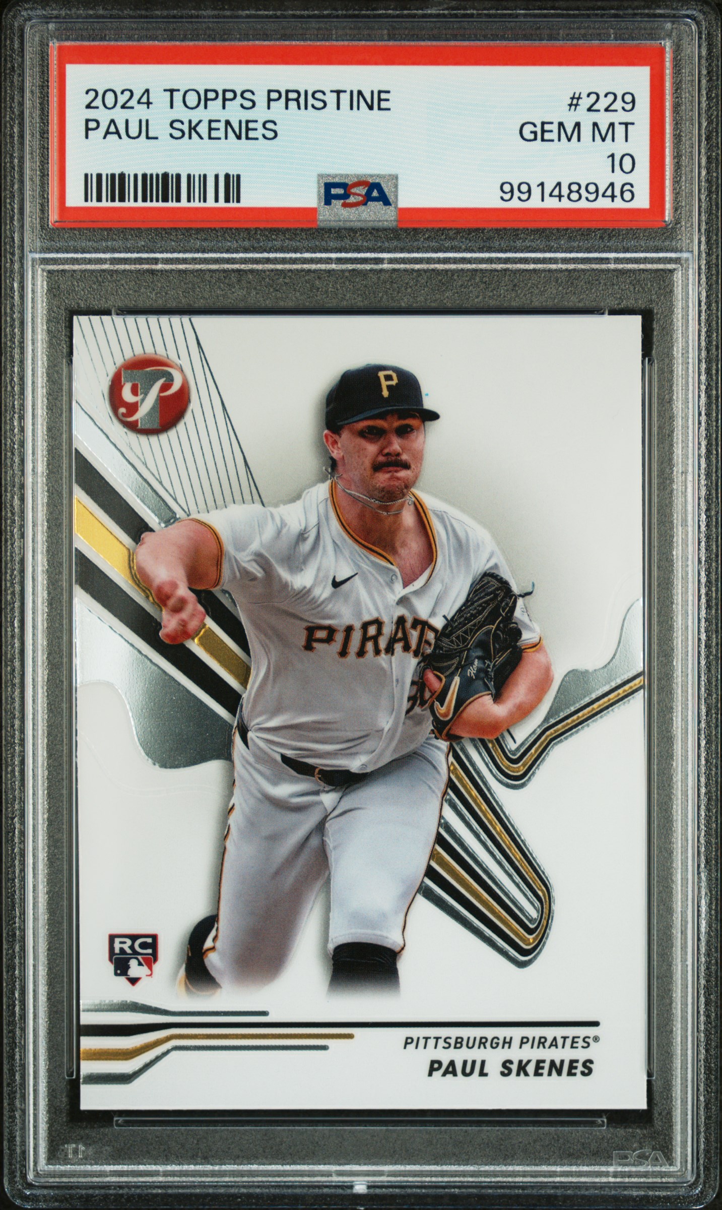 2024 Topps Pristine Paul Skenes #229 Gem Mt 10 front