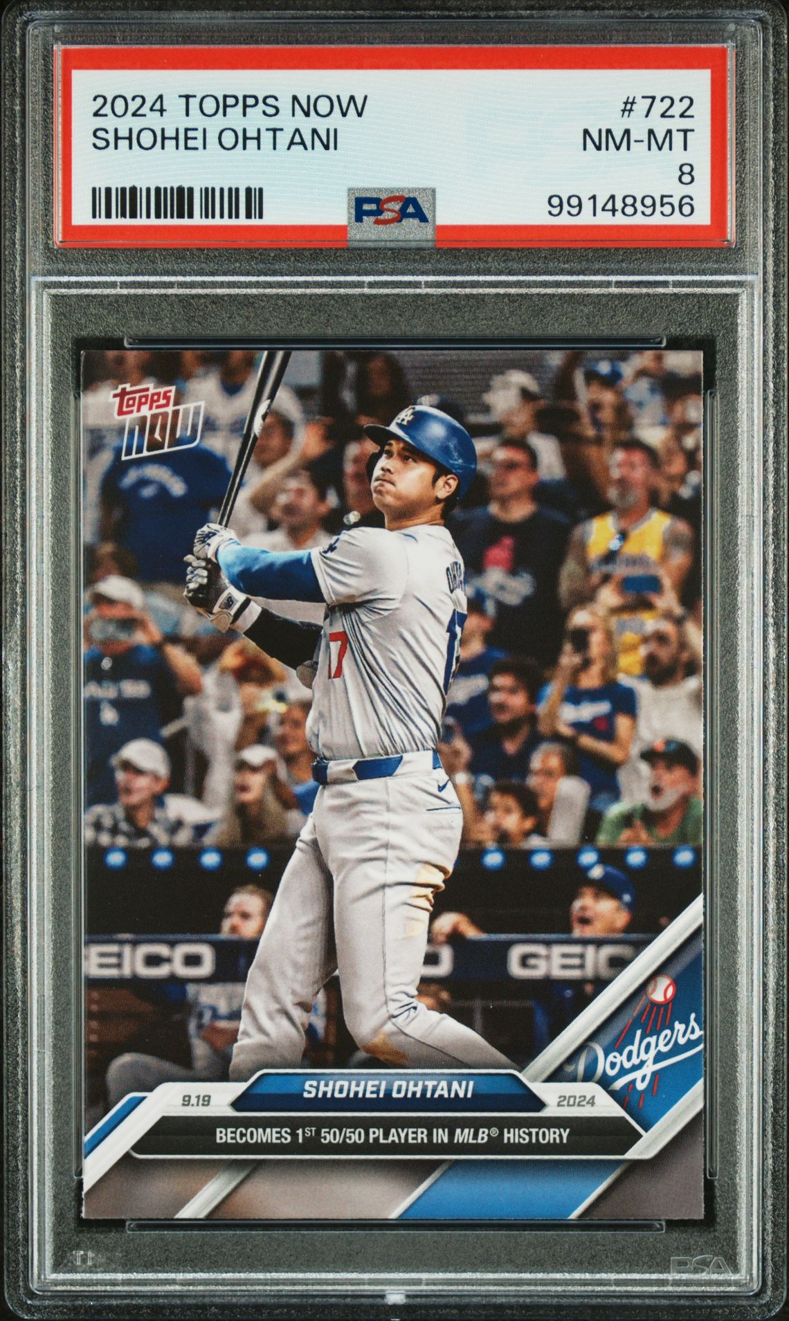 2024 Topps Now Shohei Ohtani #722 Nm-Mt 8 front