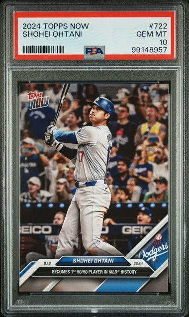 2024 Topps Now Shohei Ohtani #722 Gem Mt 10 front