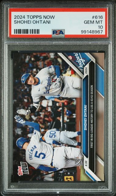2024 Topps Now Shohei Ohtani #616 Gem Mt 10 front