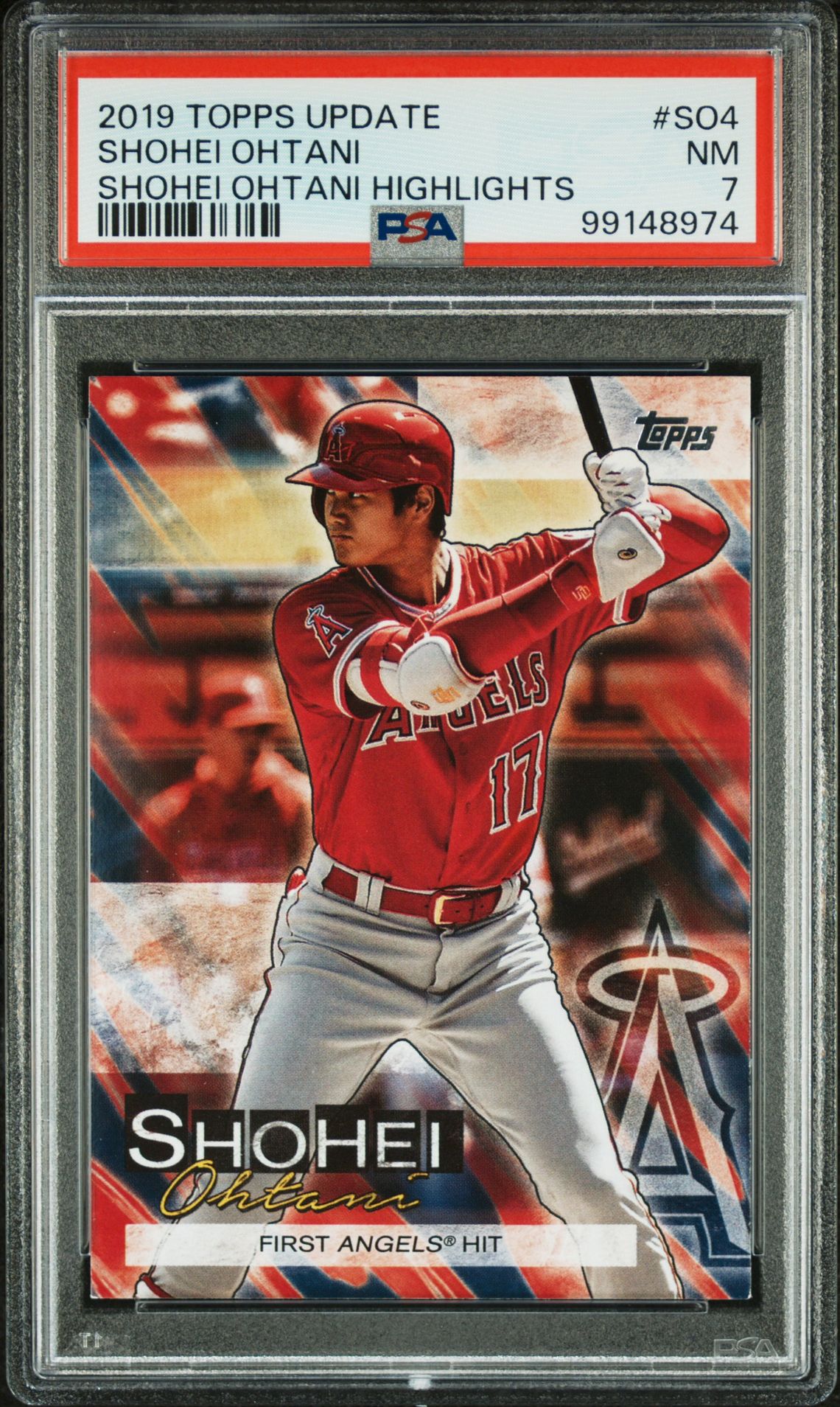 2019 Topps Update Shohei Ohtani Highlights Shohei Ohtani #So4 (Shohei Ohtani Highlights) Nm 7 front