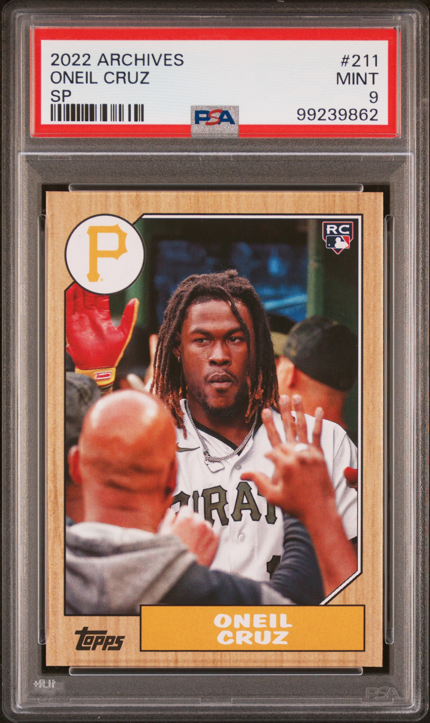 2022 Topps Archives Oneil Cruz #211 (Sp) Mint 9 front