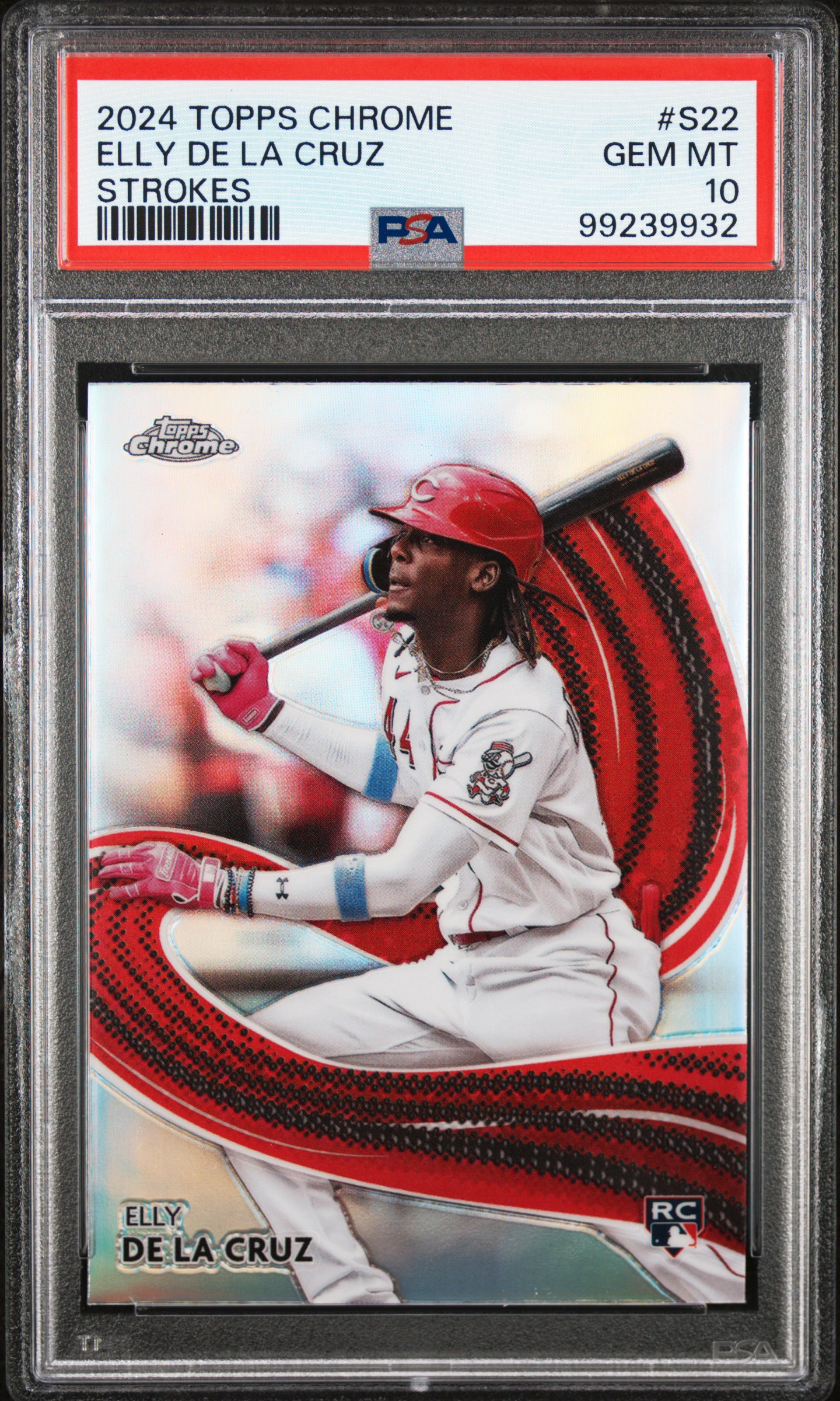 2024 Topps Chrome Strokes Elly De La Cruz #S22 Gem Mt 10 front