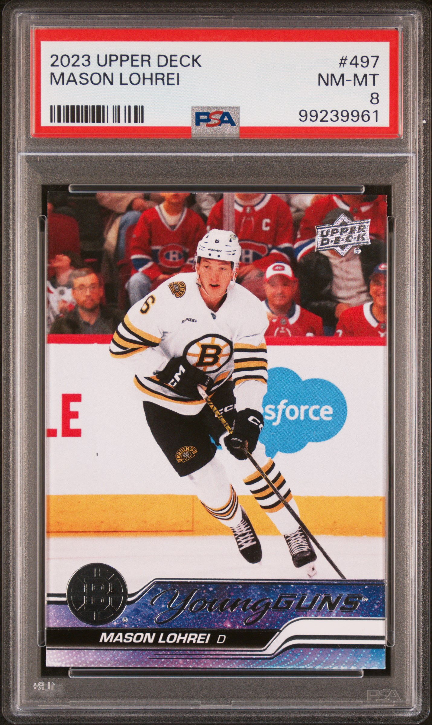 2023 Upper Deck Mason Lohrei #497 Nm-Mt 8 front