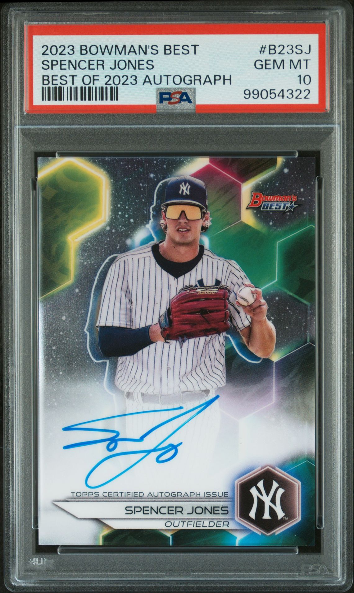 2023 Bowman BOWMAN'S BEST BEST OF 2023 AUTOGRAPHS #B23SJ Spencer Jones front
