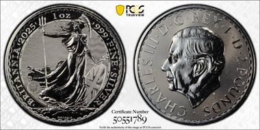 2025 £2 Britannia Ag MS68