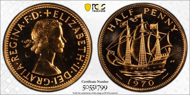 1970 1/2D S-4158 PR65RD