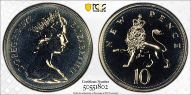 1972 10p S-F1 New Pence PR66