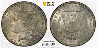 1896 $1 MS62