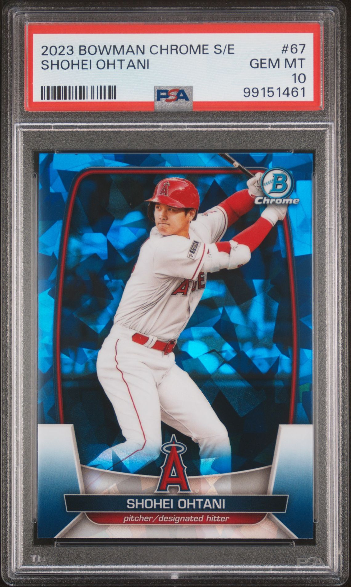 2023 Bowman BOWMAN CHROME SAPPHIRE EDITION #67 Shohei Ohtani front