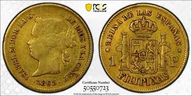 1865 Peso XF40
