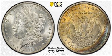 1884-O $1 MS62