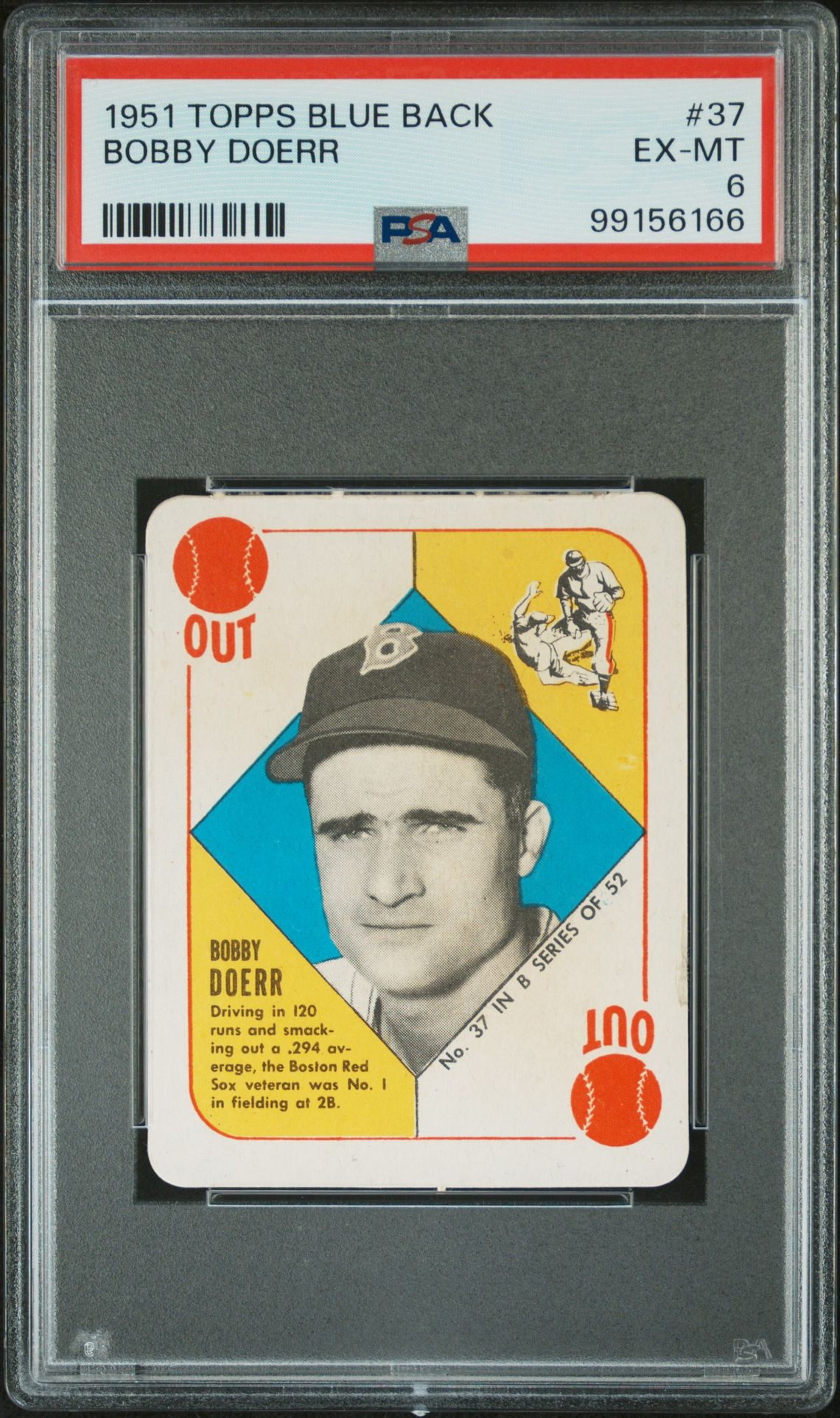 1951 Topps Red #37 Bobby Doerr front