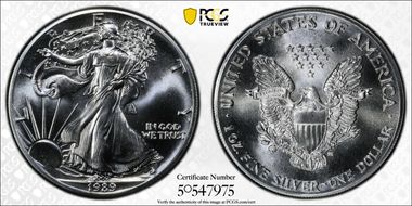 1989 $1 Silver Eagle MS69
