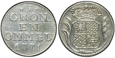 1771 Duit KM-66a Ag N1