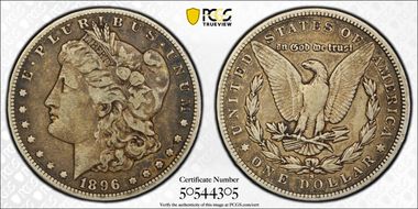 1896-S $1 VF20