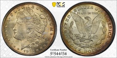 1921 $1 Morgan MS63
