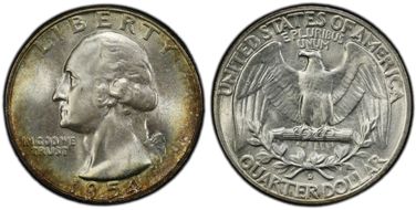 1954-D 25C MS66+