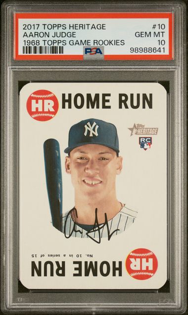 2017 Topps TOPPS HERITAGE 1968 TOPPS GAME ROOKIES 1968 TOPPS GAME ROOKIES #10 Aaron Judge front