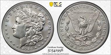 2024 $1 Morgan Dollar MS70