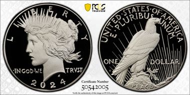2024-S $1 Peace Dollar PR70DCAM