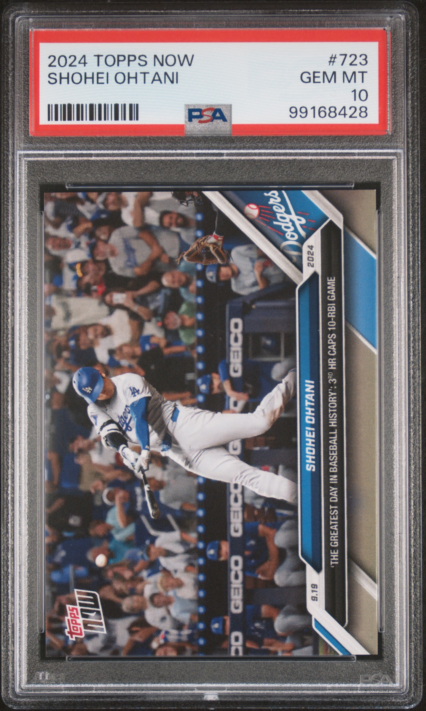2024 Topps Now Shohei Ohtani #723 Gem Mt 10 front