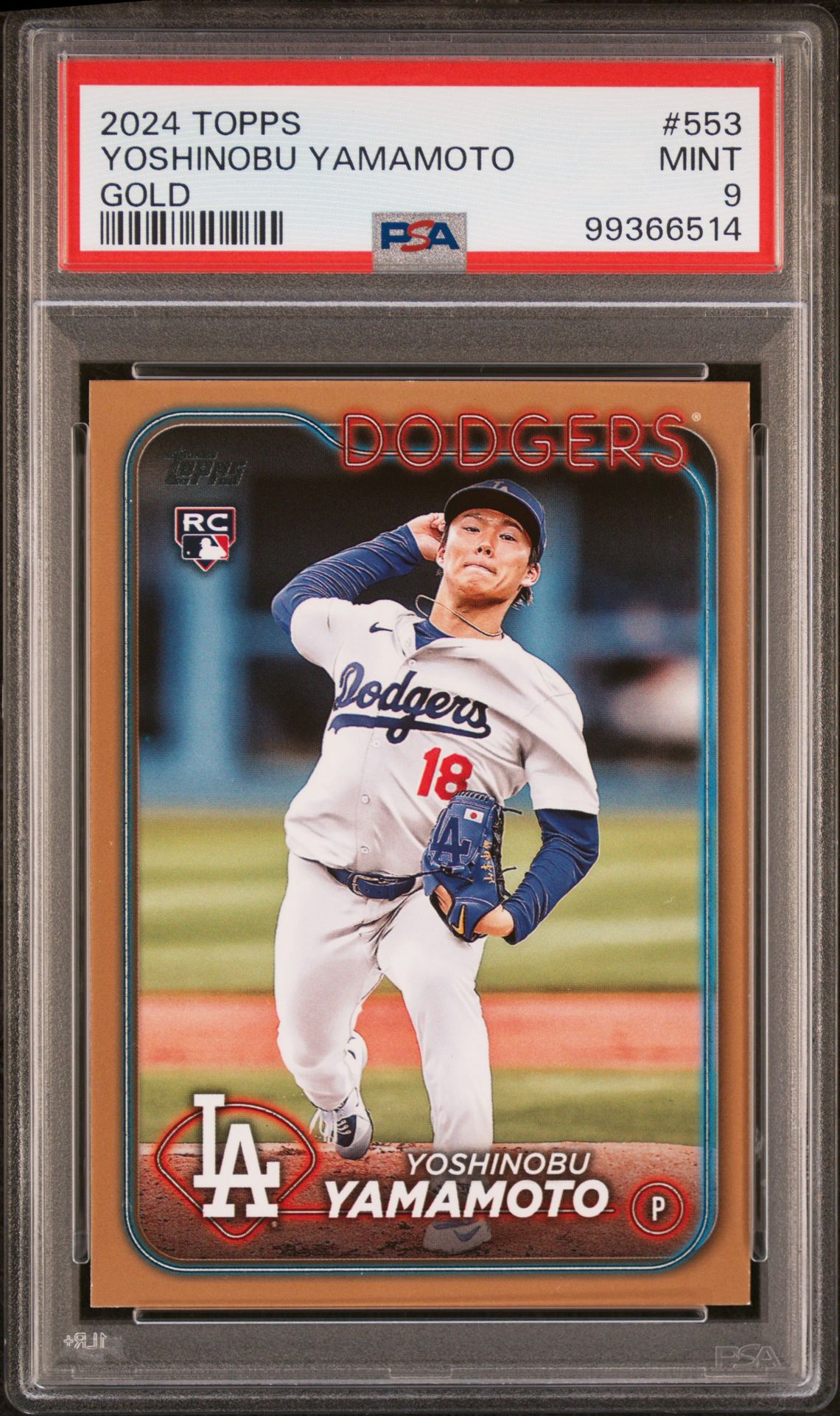2024 Topps TOPPS Gold #553 Yoshinobu Yamamoto front