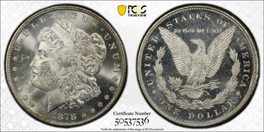 1878 8TF $1 MS62