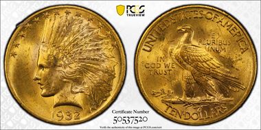 1932 $10 MS63