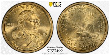 2000-P SAC$1 MS65