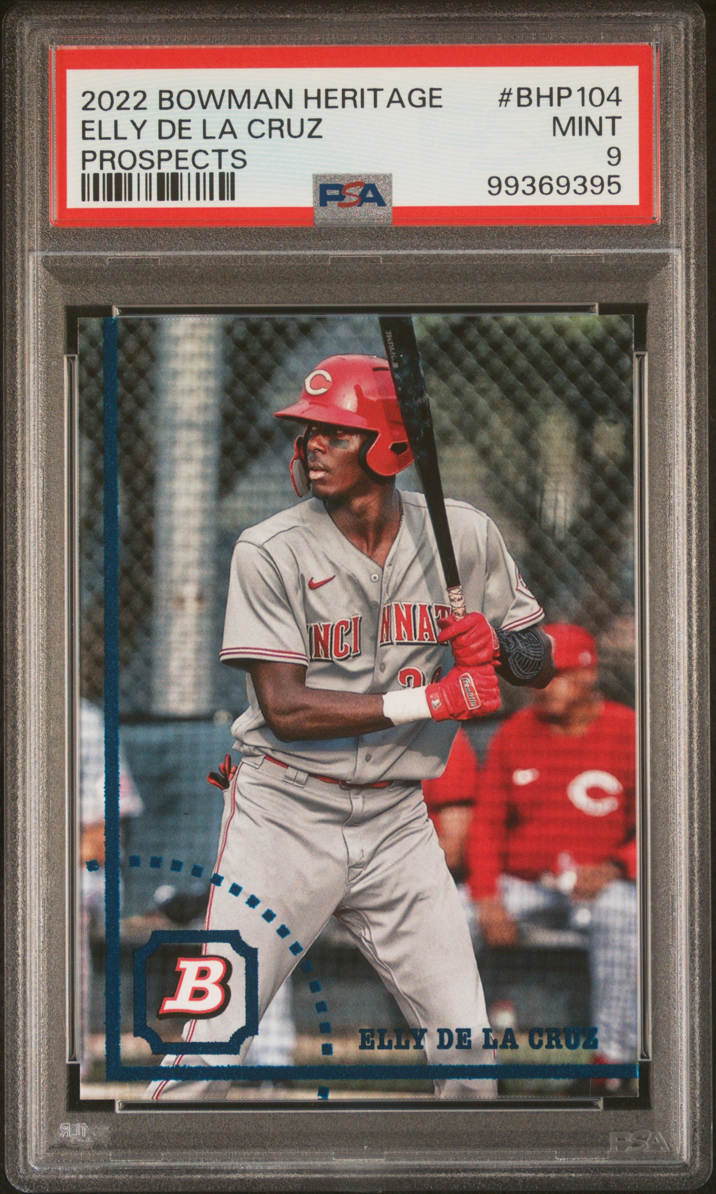 2022 Bowman Heritage Prospects Elly De La Cruz #Bhp104 (Prospects) Mint 9 front