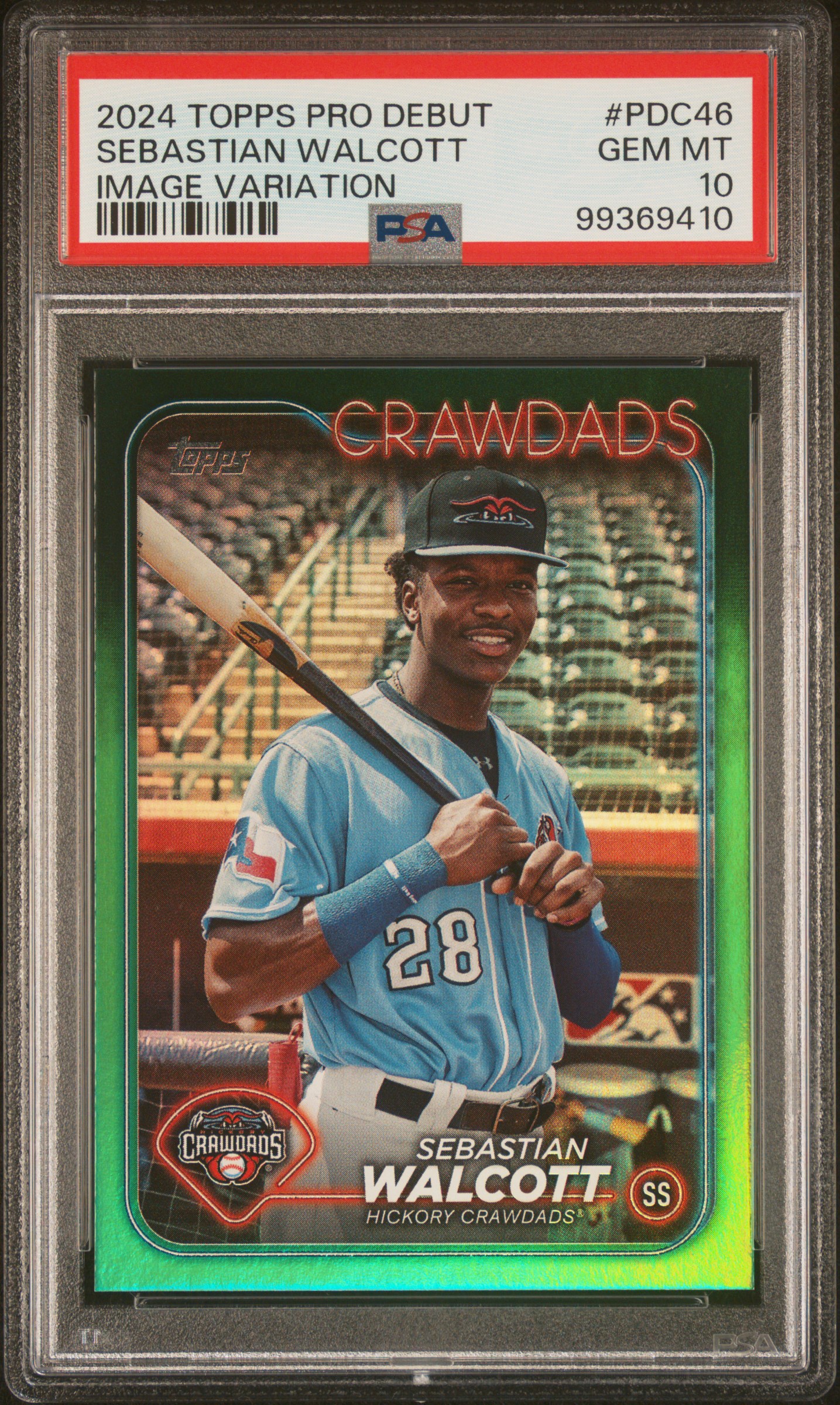 2024 Topps Pro Debut Sebastian Walcott #Pdc46 (Image Variation) Gem Mt 10 front