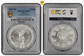 2000-Mo Onza Libertad Ag MS67