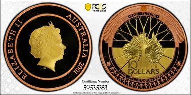 2001 $10 The Future PR70DCAM