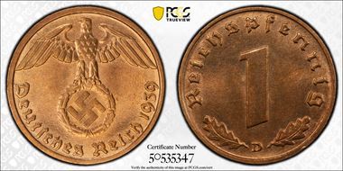 1939-D Pfg J-361 MS64RD