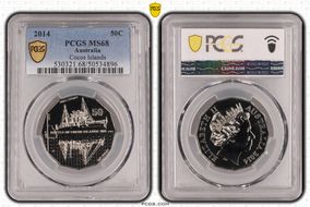 2014 50C Cocos Islands MS68