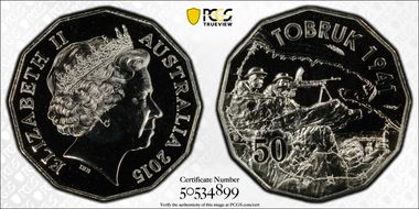 2015 50C Tobruk MS68