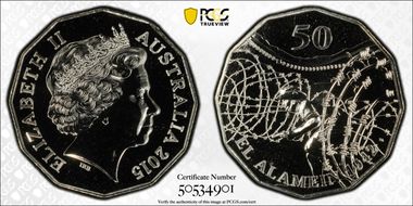 2015 50C El Alamein MS69