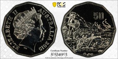 2015 50C Greece MS69