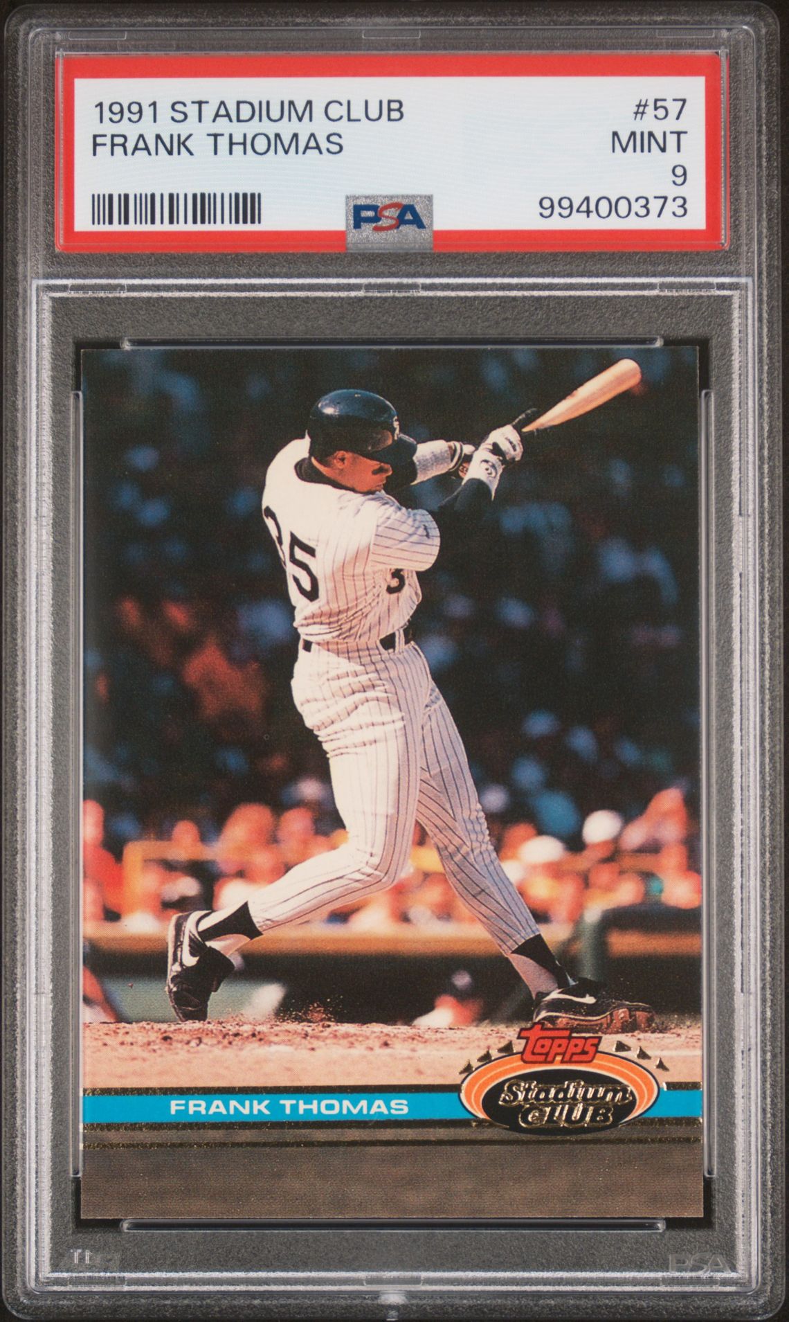1991 Topps STADIUM CLUB White #57 Frank Thomas front